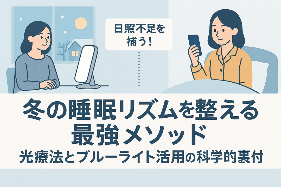冬の睡眠リズムを整える最強メソッド｜光療法とブルーライト活用の科学的裏付け