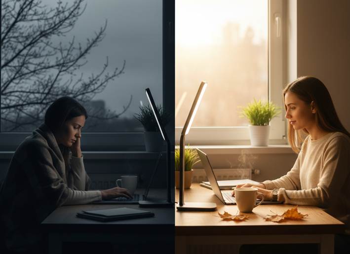 【冬の抑うつ対策】光療法ライトの選び方と効果的な使い方：デスクが太陽に変わる！SADを克服する高照度照明ガイド